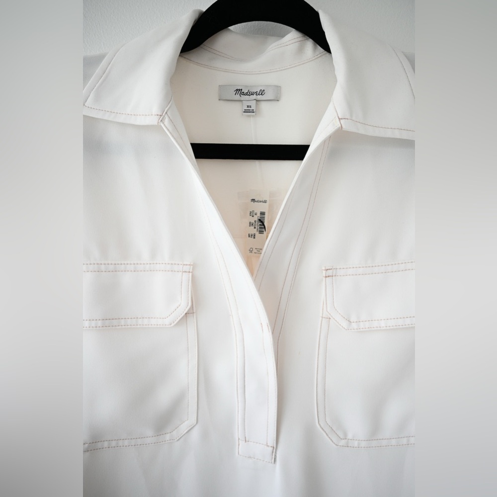 Madewell Button Front Blouse - Picture 6 of 9